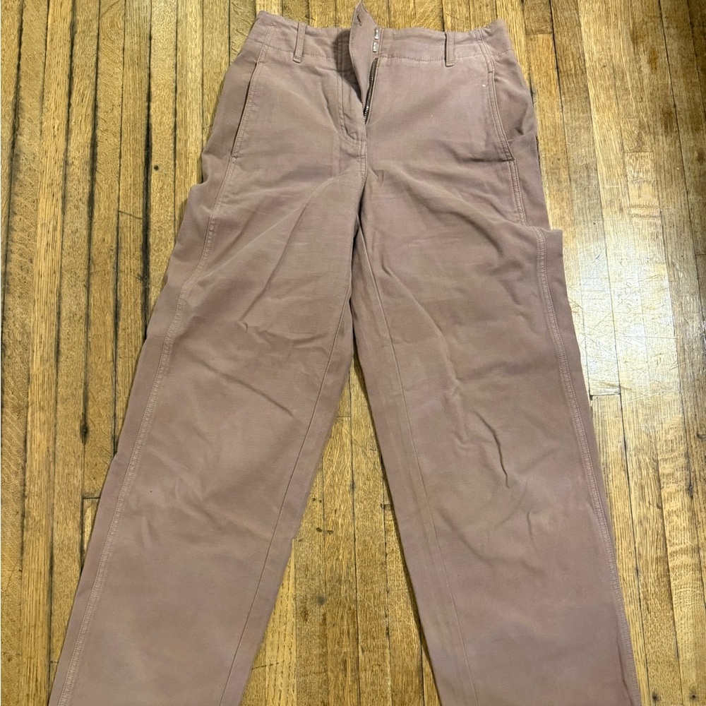 Wilfred Khaki/light purple wide leg pants